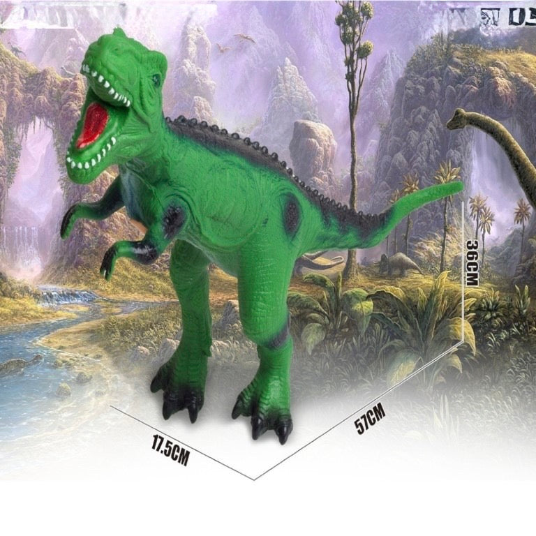 Vibrant Green T-Rex Dinosaur Toy for Kids