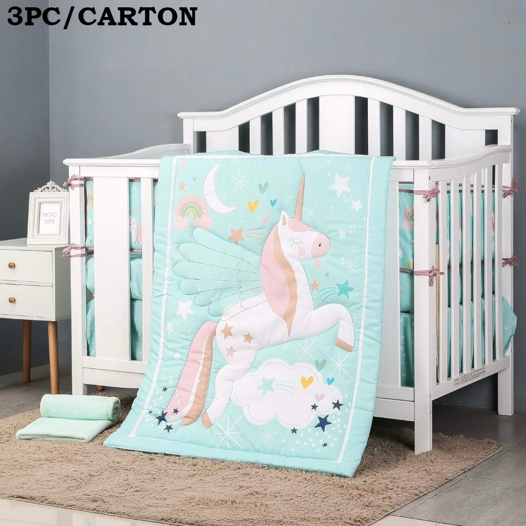 Whimsical Unicorn Baby Crib Bedding Set