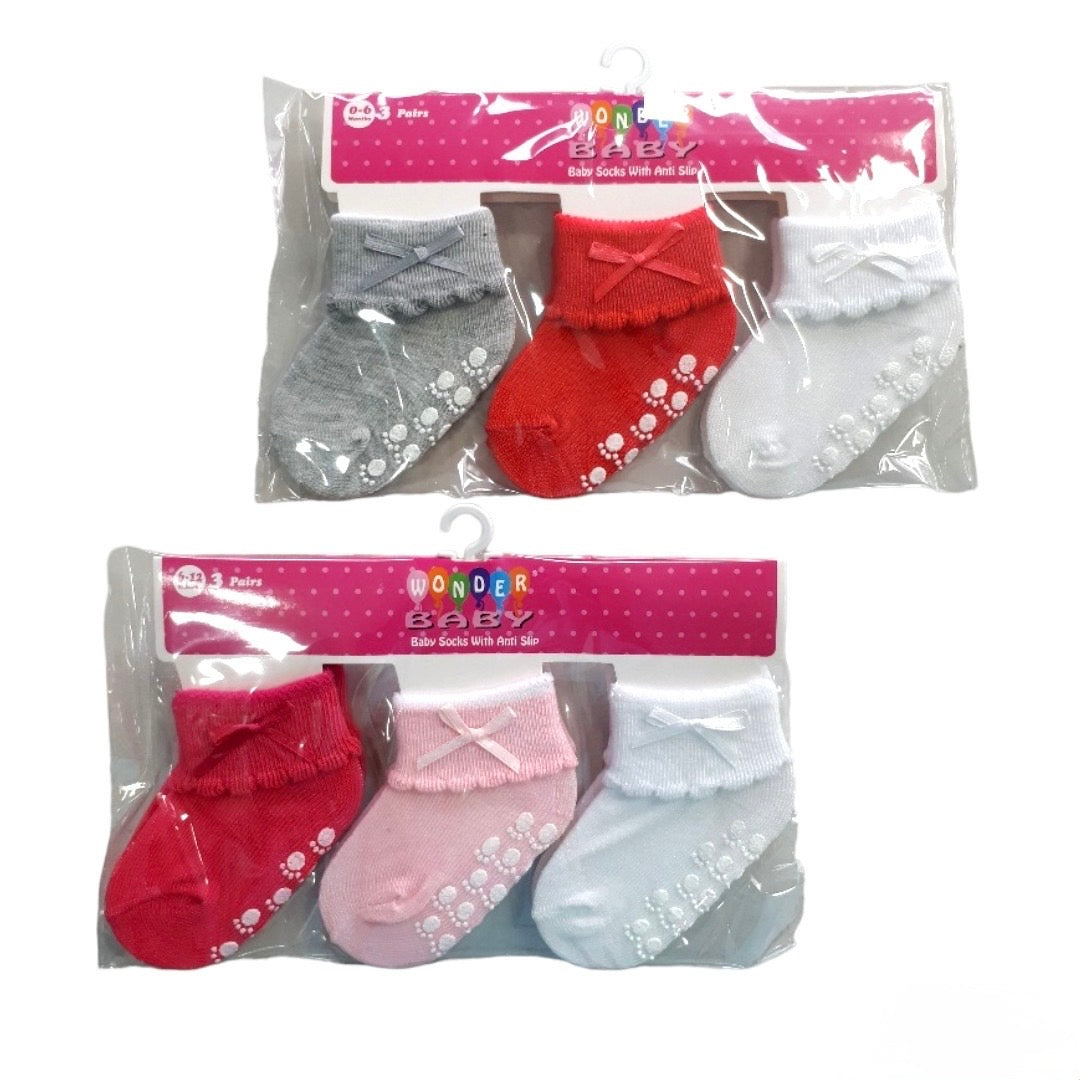 Wonder Baby Anti-Slip Baby Socks Set - Safety and Style for Little Feet
