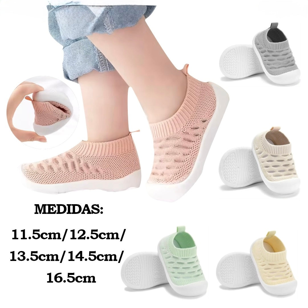 Breathable Knit Slip-On Shoes for Little Feet