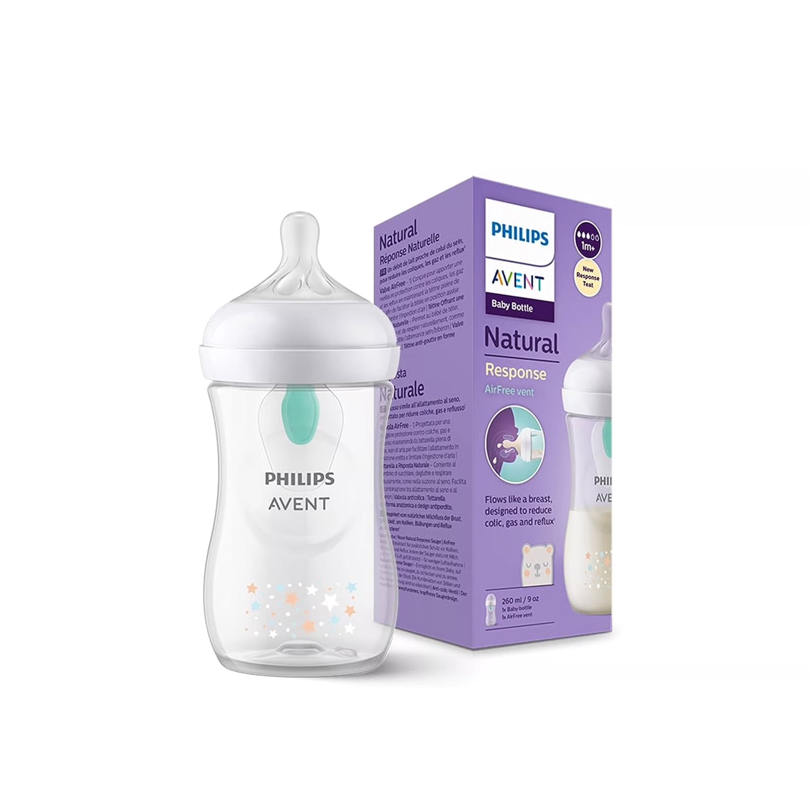 Philips Avent Natural Response Air-Free Vent Baby Bottle